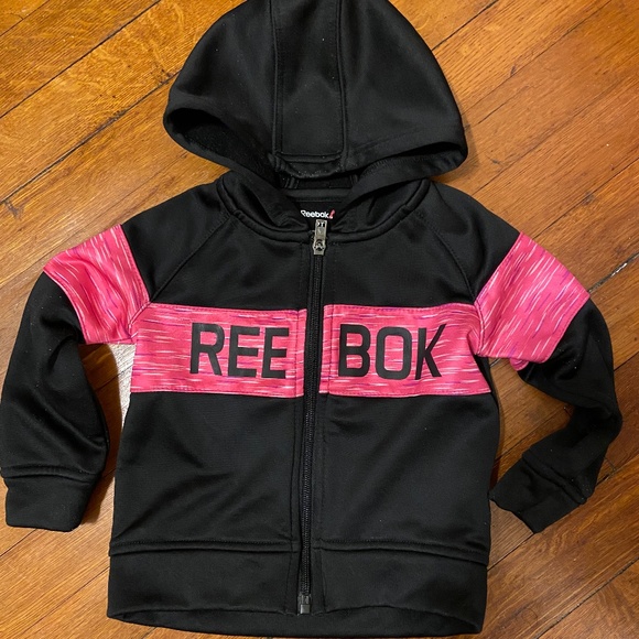 Reebok Other - Pink/Black Reebok Hoodie 2T